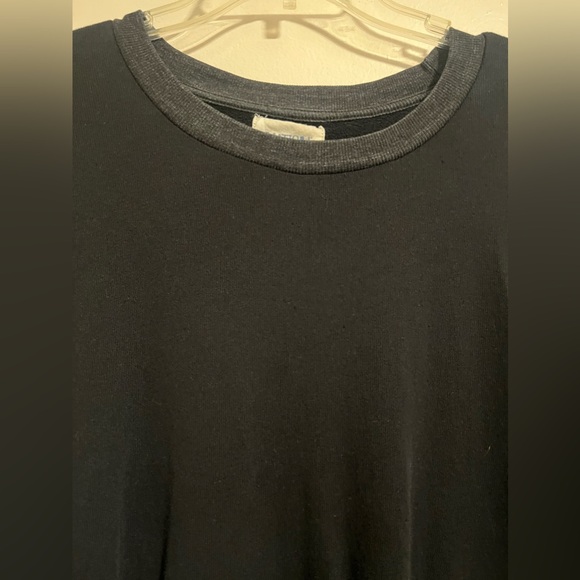 Nation Ltd Ruffle-sleeve Sweatshirt Women’s Size S Black Round Neck Long sleeve - Picture 7 of 12